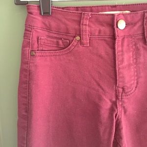 Burgundy Skinny Jeans
